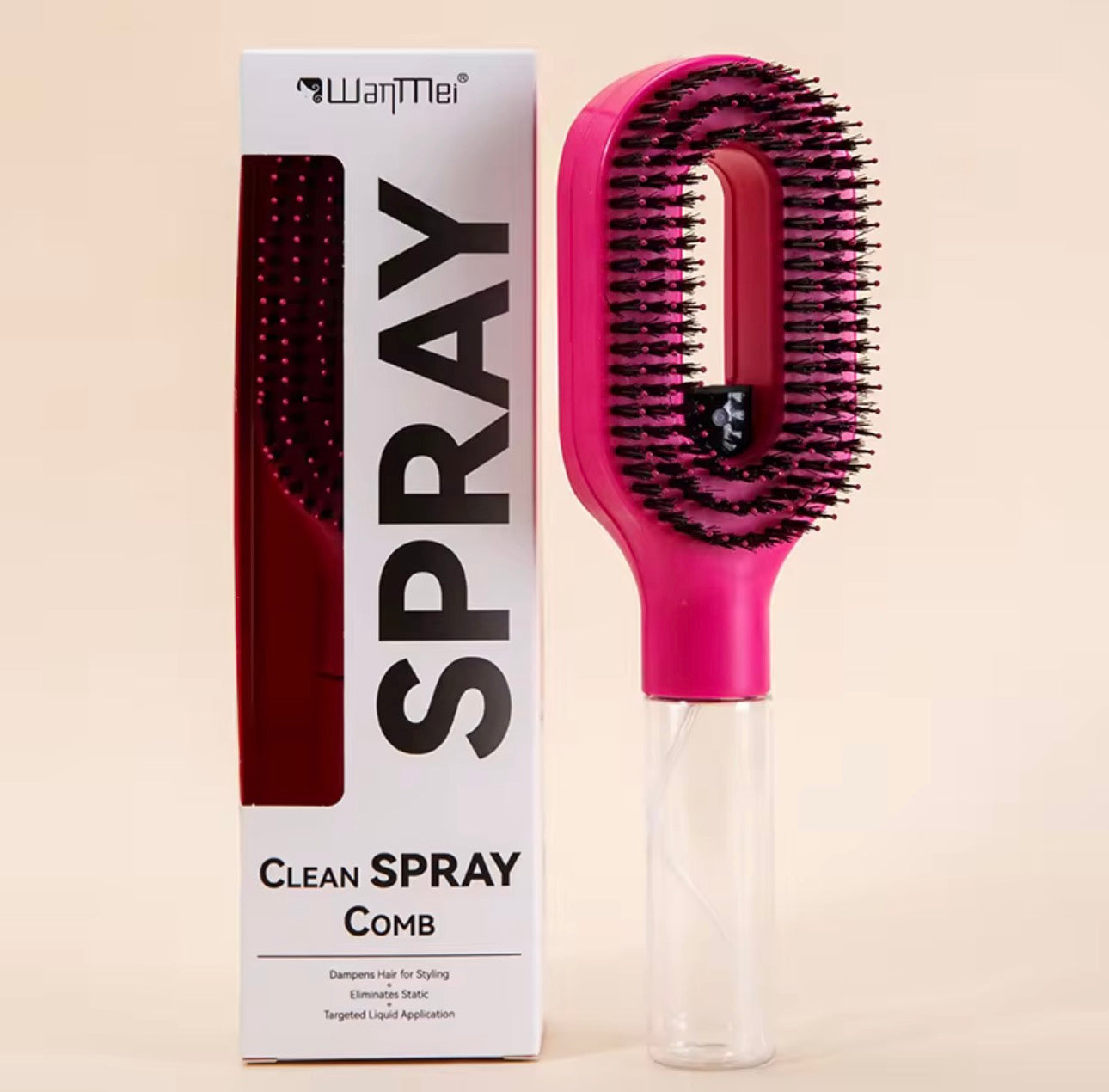 2in1 Spray Detangling Hair Brush